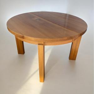 Vintage Round Elm Table Maison Regain 2 Extensions